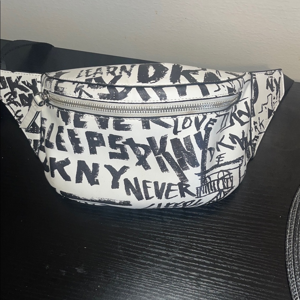 DKNY Monochrome Graphic Belt Bag
